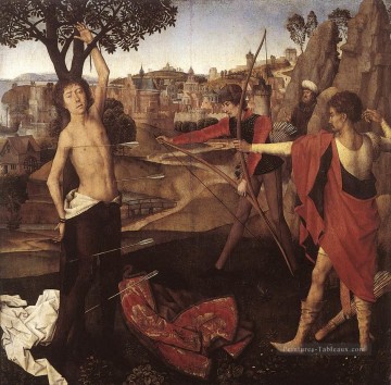  Martyre Tableaux - Le Martyre de Saint Sébastien 1475 hollandais Hans Memling
